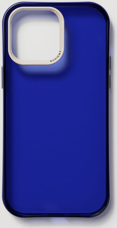 Nudient Form Case Apple iPhone 14 Pro Max Hoesje Transparant/Blauw afbeelding 2