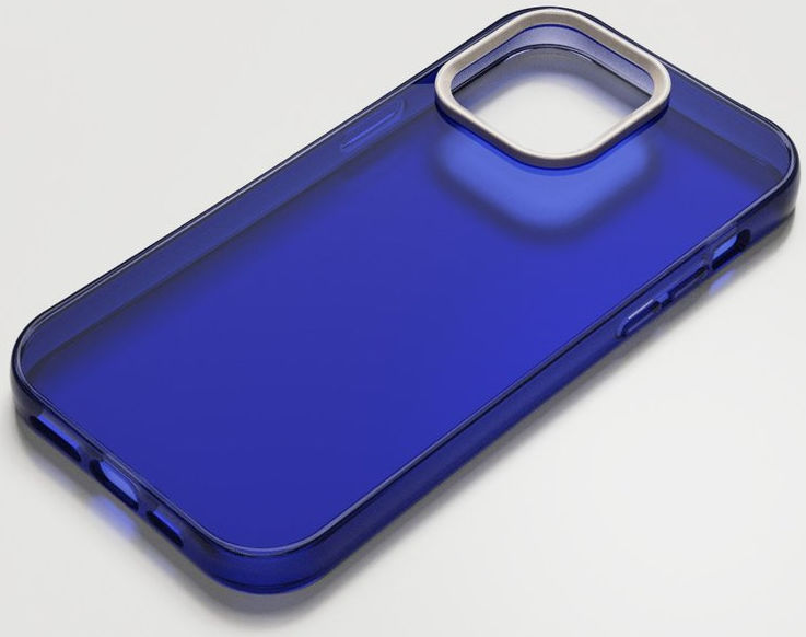 Nudient Form Case Apple iPhone 14 Pro Max Hoesje Transparant/Blauw afbeelding 4