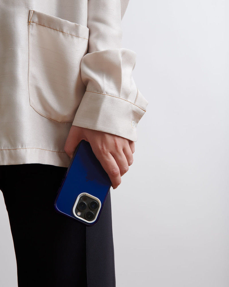 Nudient Form Case Apple iPhone 14 Pro Max Hoesje Transparant/Blauw afbeelding 7