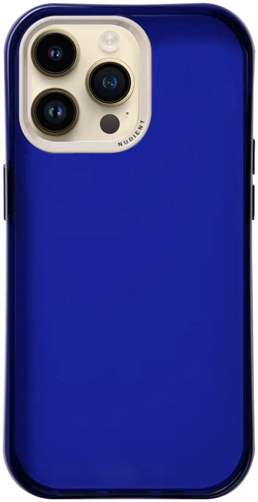 Nudient Form Case Apple iPhone 14 Pro Max Hoesje Transparant/Blauw afbeelding 1