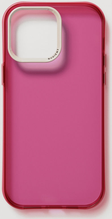 Nudient Form Case Apple iPhone 14 Pro Max Hoesje Transparant/Roze afbeelding 2
