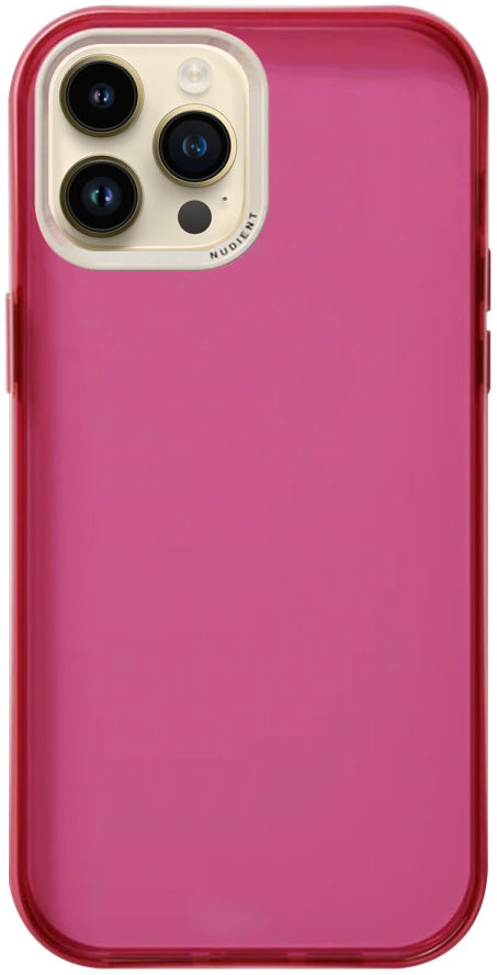 Nudient Form Case Apple iPhone 14 Pro Max Hoesje Transparant/Roze afbeelding 1