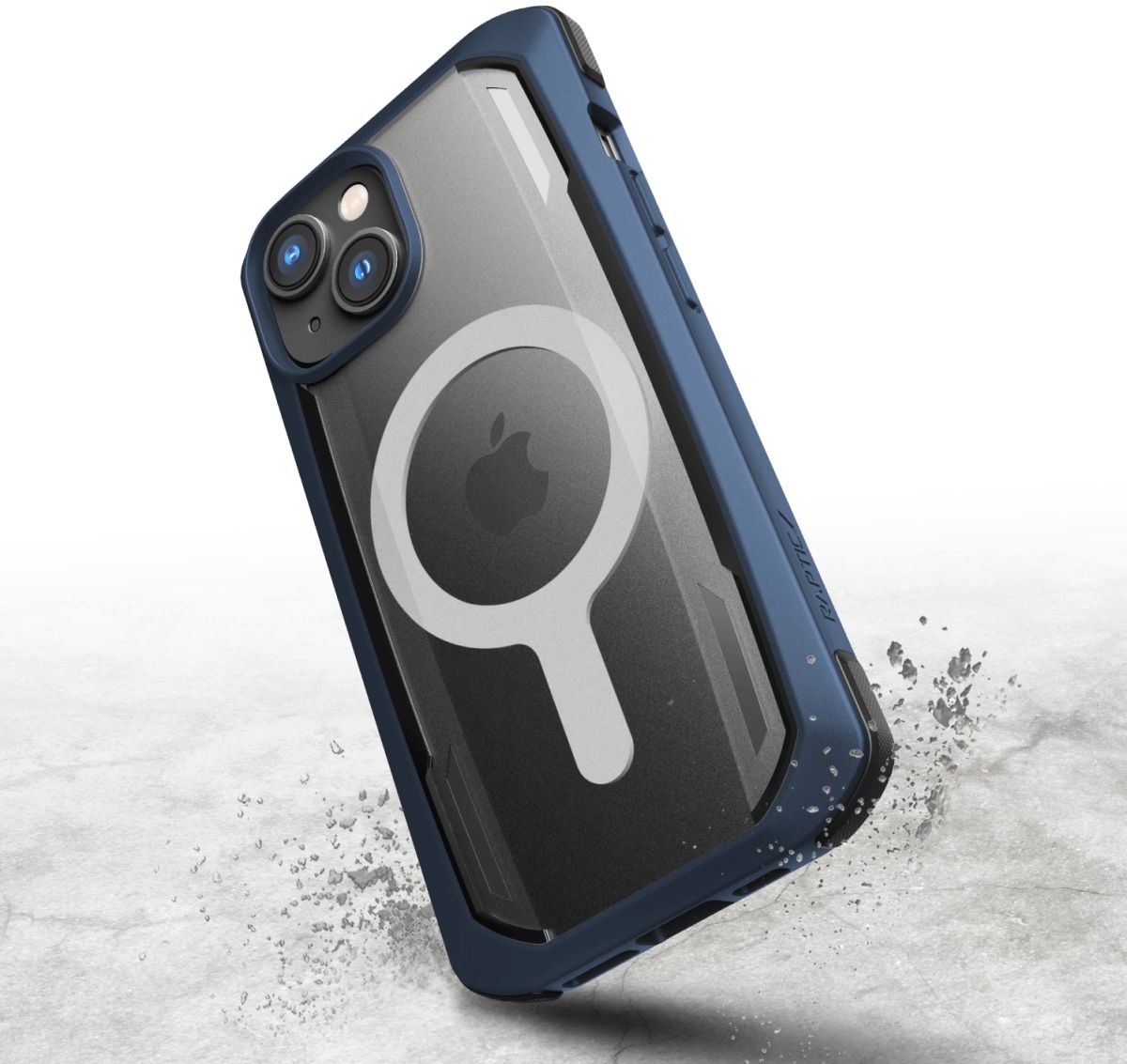 Raptic Secure MagSafe Apple iPhone 14 Hoesje Duurzaam Back Cover Blauw afbeelding 8