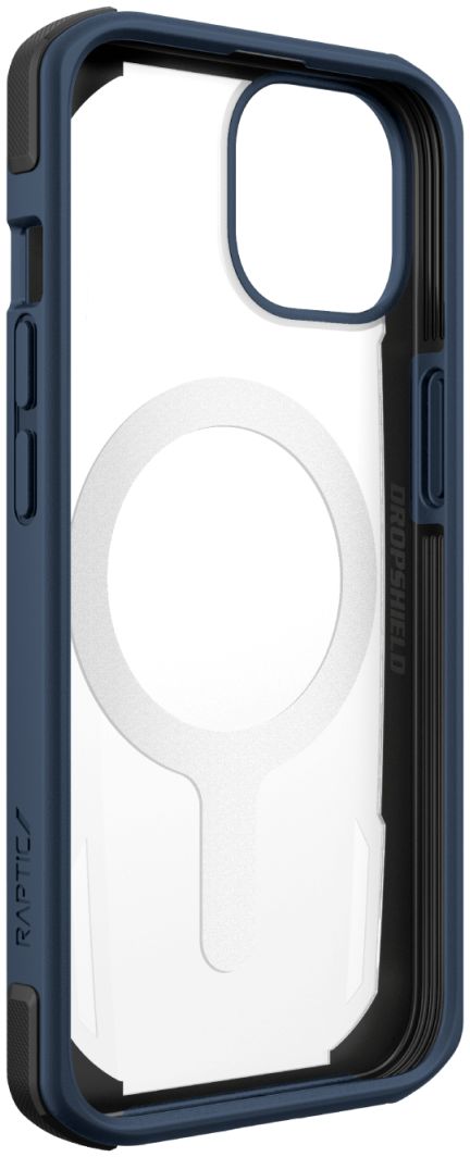 Raptic Secure MagSafe Apple iPhone 14 Hoesje Duurzaam Back Cover Blauw afbeelding 10