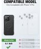 Raptic Clutch MagSafe Apple iPhone 14 Pro Hoesje Duurzaam Zwart