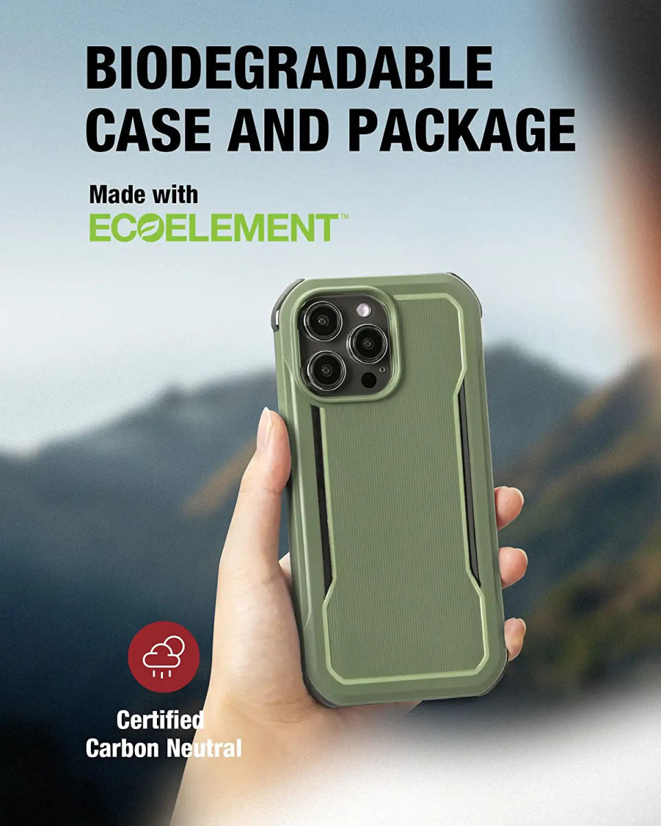 Raptic Fort MagSafe Apple iPhone 14 Pro Hoesje Militair Getest Groen afbeelding 5