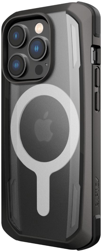 Raptic Secure MagSafe iPhone 14 Pro Hoesje Duurzaam Back Cover Zwart afbeelding 2