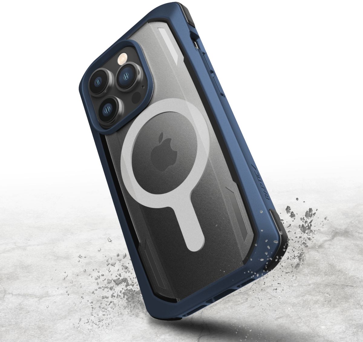 Raptic Secure MagSafe iPhone 14 Pro Hoesje Duurzaam Back Cover Blauw afbeelding 8