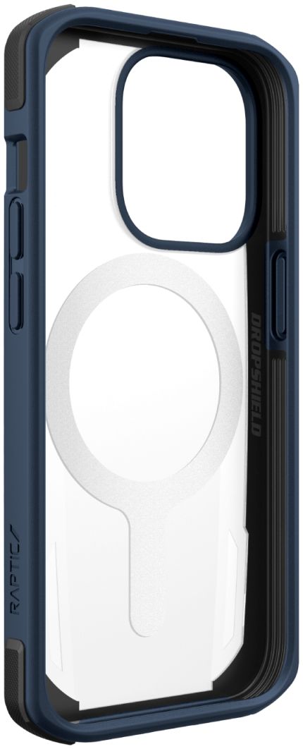 Raptic Secure MagSafe iPhone 14 Pro Hoesje Duurzaam Back Cover Blauw afbeelding 10