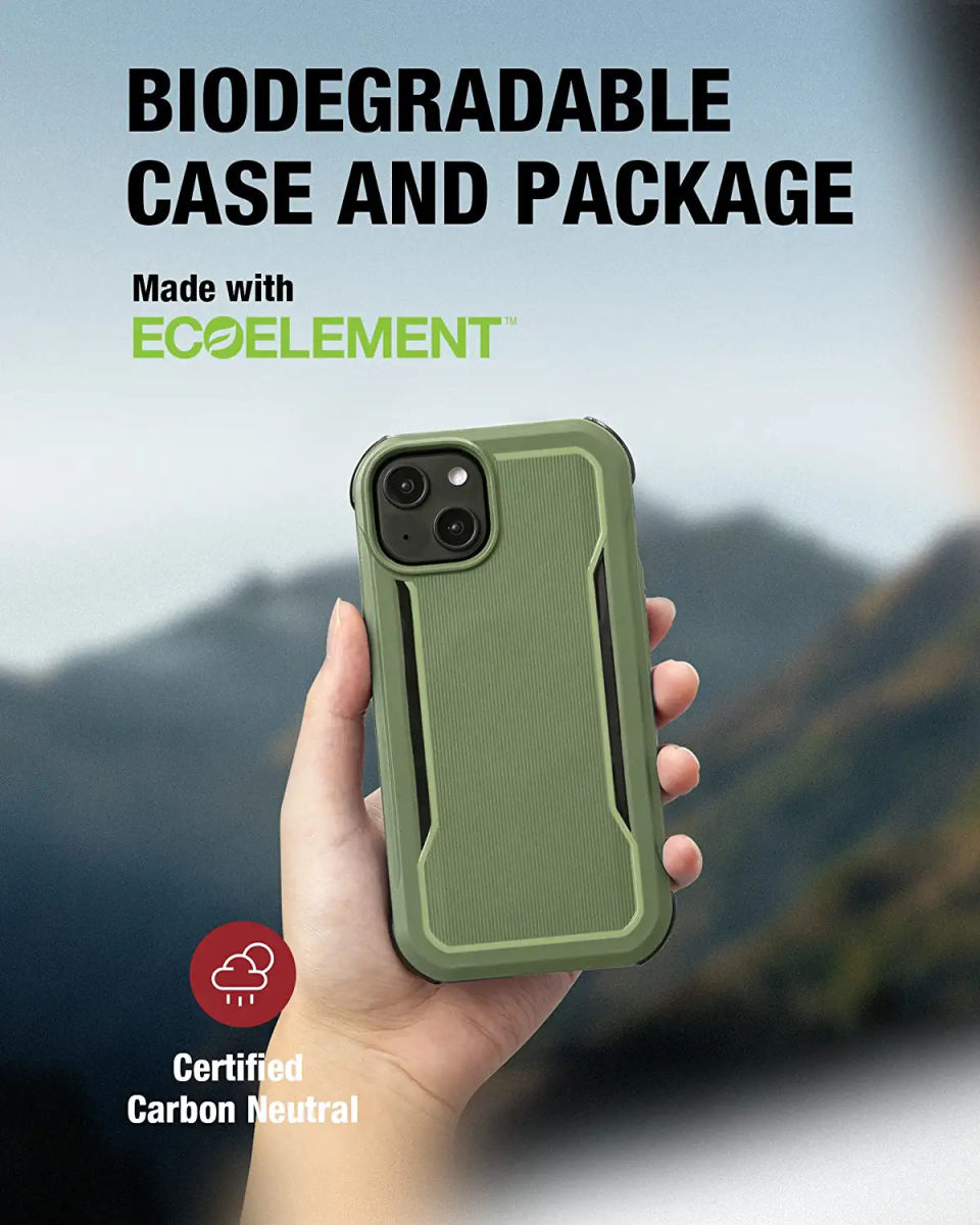 Raptic Fort MagSafe Apple iPhone 14 Plus Hoesje Militair Getest Groen afbeelding 5