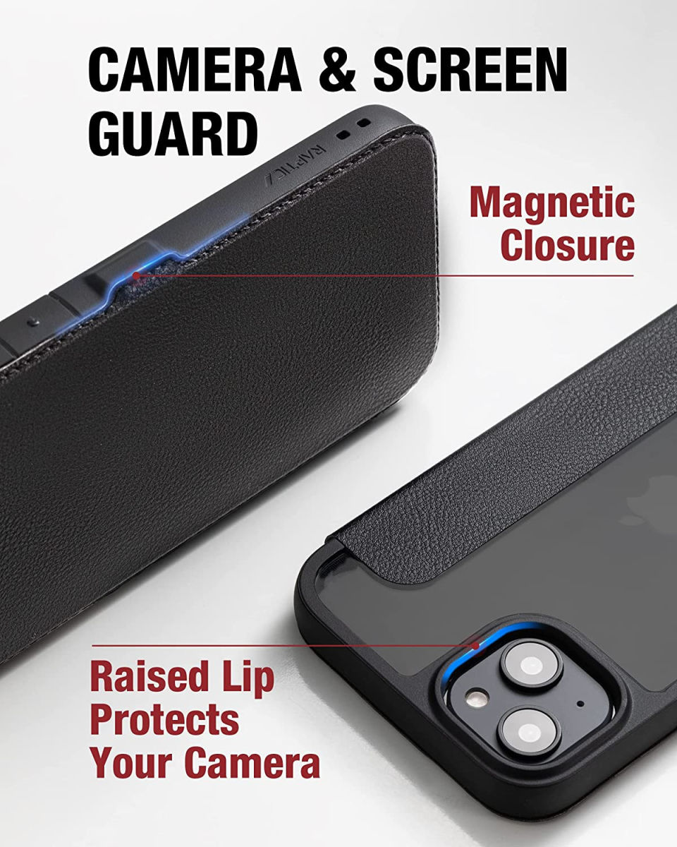 Raptic Urban Folio Apple iPhone 14 Plus Hoesje Duurzaam Zwart afbeelding 6