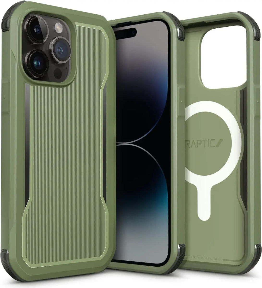 Raptic Fort MagSafe iPhone 14 Pro Max Hoesje Militair Getest 6M Groen afbeelding 1