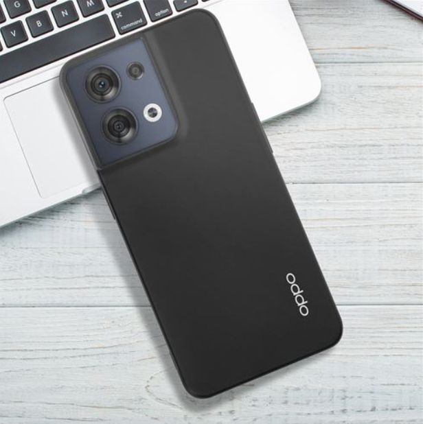 Origineel Oppo Reno 8 Hoesje Siliconen Back Cover Zwart afbeelding 7