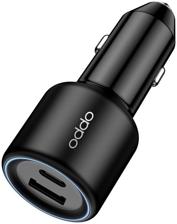 OPPO Super VOOC USB-A en USB-C Snellader 80W Autolader Zwart afbeelding 2