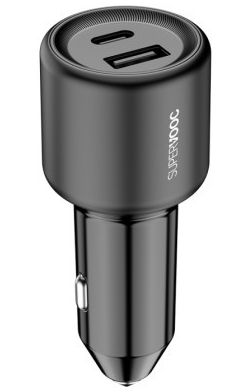 OPPO Super VOOC USB-A en USB-C Snellader 80W Autolader Zwart afbeelding 1