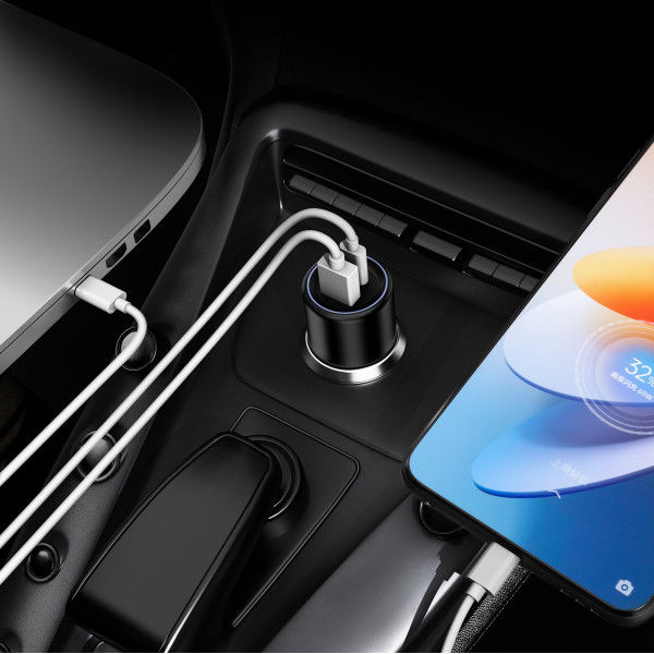 OPPO Super VOOC USB-A en USB-C Snellader 80W Autolader Zwart afbeelding 6