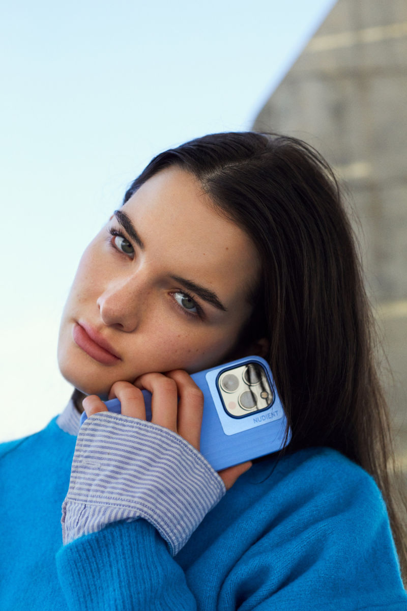 Nudient Bold Case Apple iPhone 14 Hoesje Premium Back Cover Blauw afbeelding 6