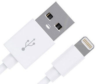 Lightning Naar USB-A Kabel Geschikt voor Apple Toestellen 1 Meter Wit afbeelding 1
