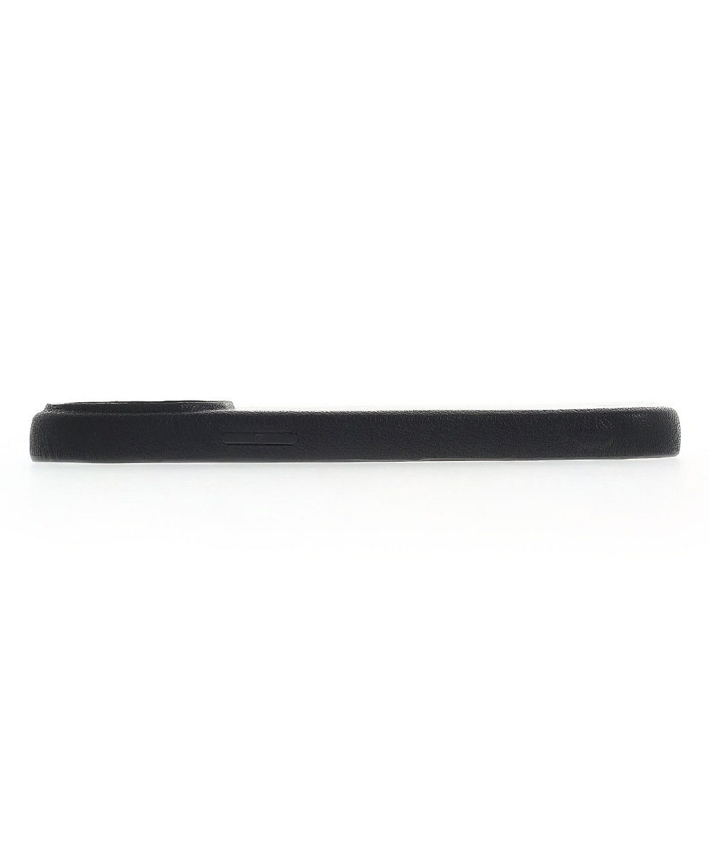 Minim Apple iPhone 14 Pro Hoesje Echt Leer Back Cover Zwart afbeelding 6