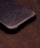 Minim Apple iPhone 14 Pro Hoesje Echt Leer Back Cover Bruin
