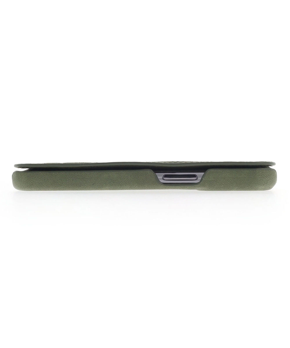 Minim Apple iPhone 14 Pro Hoesje Wallet Book Case Echt Leer Groen afbeelding 10