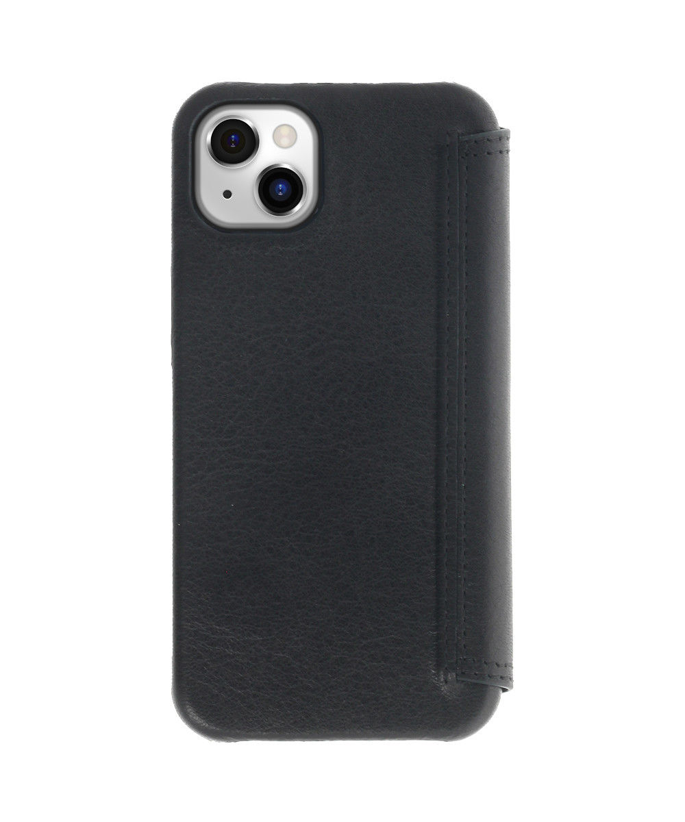 Minim Apple iPhone 14 Plus Hoesje Wallet Book Case Echt Leer Zwart afbeelding 2