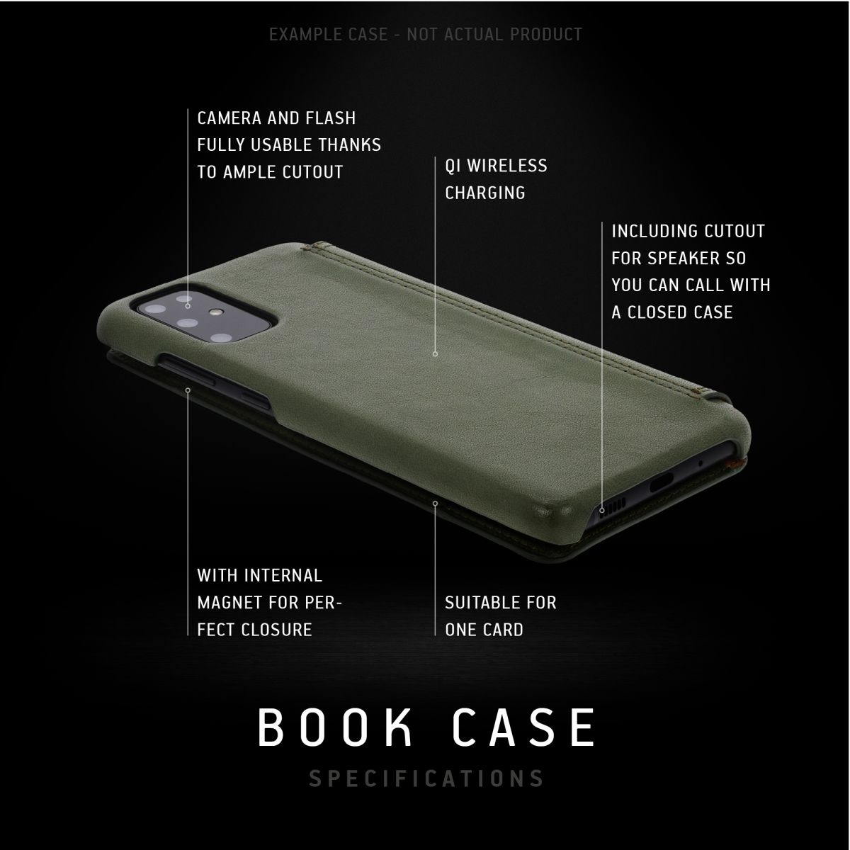 Minim Apple iPhone 14 Pro Max Hoesje Wallet Book Case Echt Leer Blauw afbeelding 4