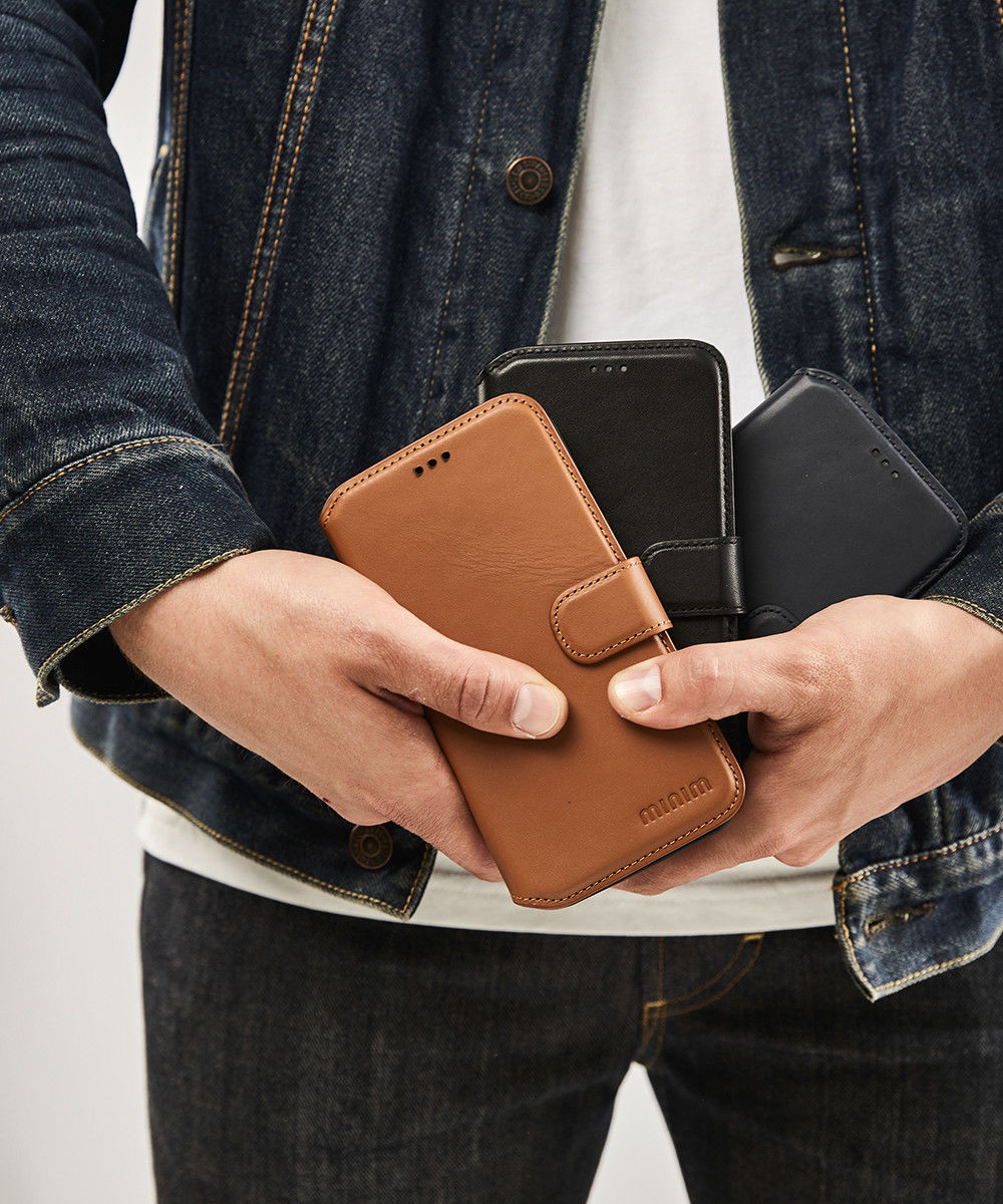 Minim 2-in-1 Apple iPhone 14 Hoesje Book Case en Back Cover Zwart afbeelding 3