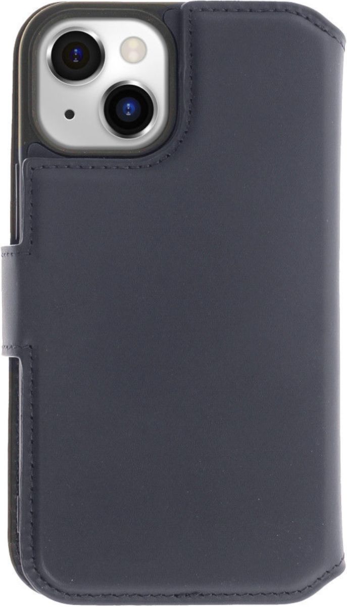 Minim 2-in-1 Apple iPhone 14 Hoesje Book Case en Back Cover Blauw afbeelding 2