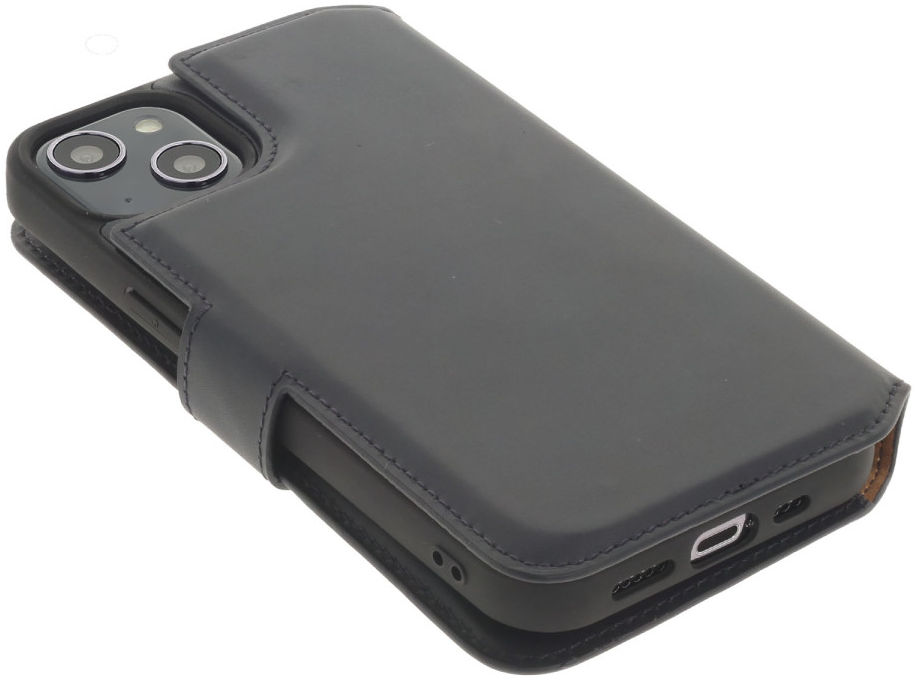 Minim 2-in-1 Apple iPhone 14 Hoesje Book Case en Back Cover Blauw afbeelding 6