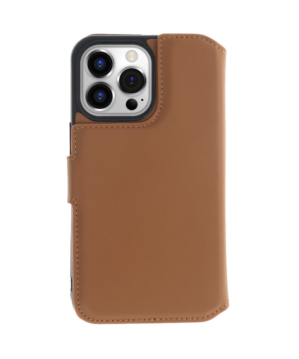 Minim 2-in-1 Apple iPhone 14 Pro Hoesje Book Case en Back Cover Bruin afbeelding 2