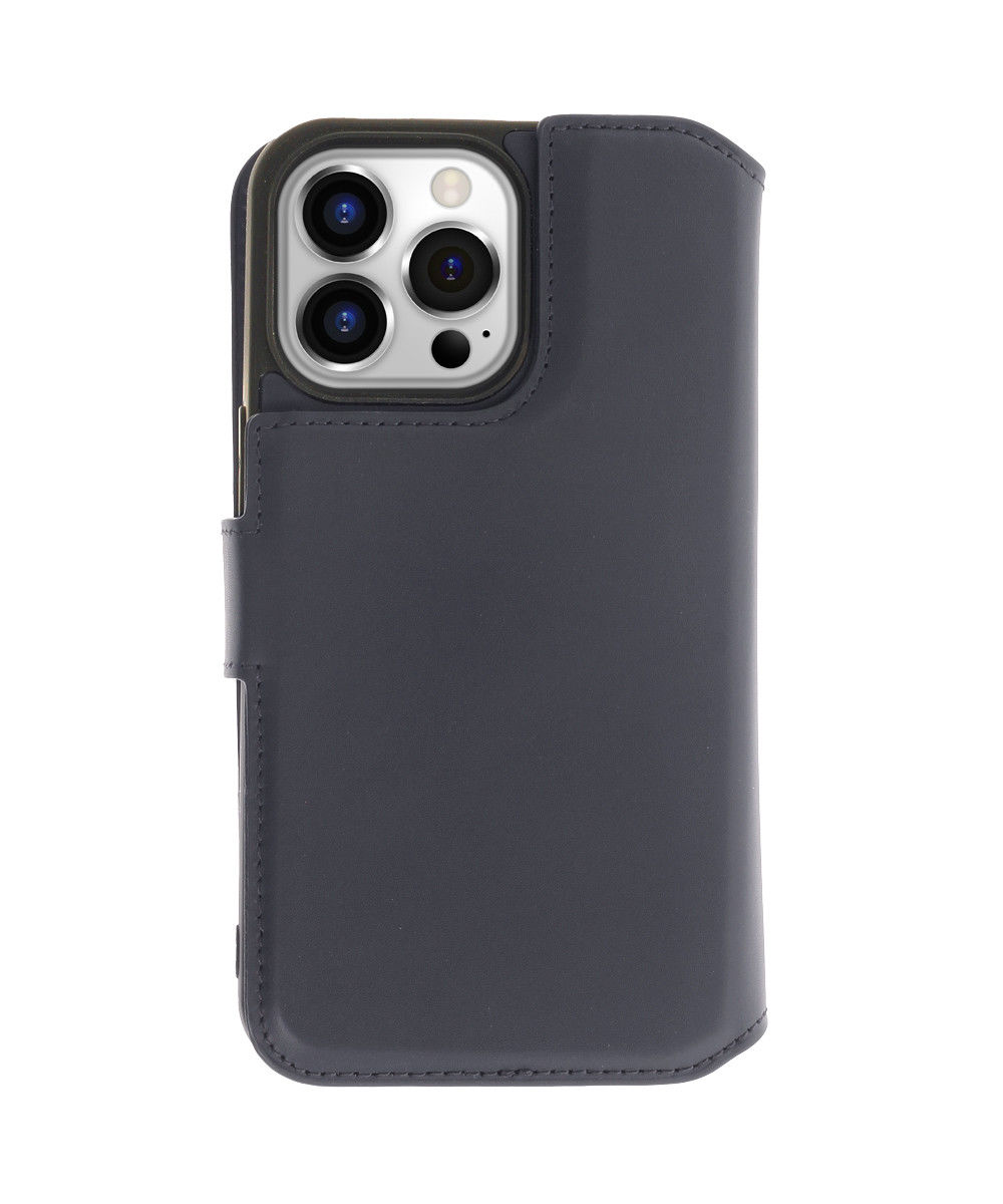 Minim 2-in-1 Apple iPhone 14 Pro Hoesje Book Case en Back Cover Blauw afbeelding 2