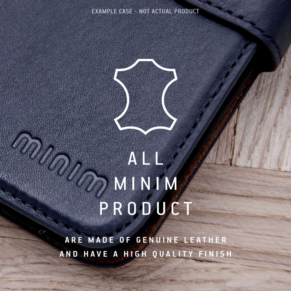 Minim 2-in-1 Apple iPhone 14 Plus Hoesje Book Case en Back Cover Zwart afbeelding 7