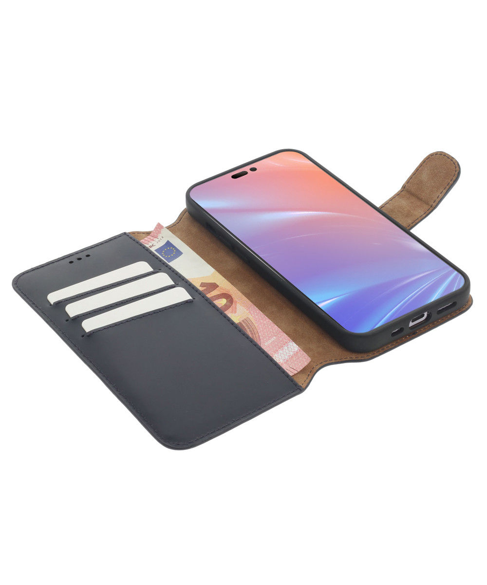 Minim 2-in-1 Apple iPhone 14 Plus Hoesje Book Case en Back Cover Blauw afbeelding 1