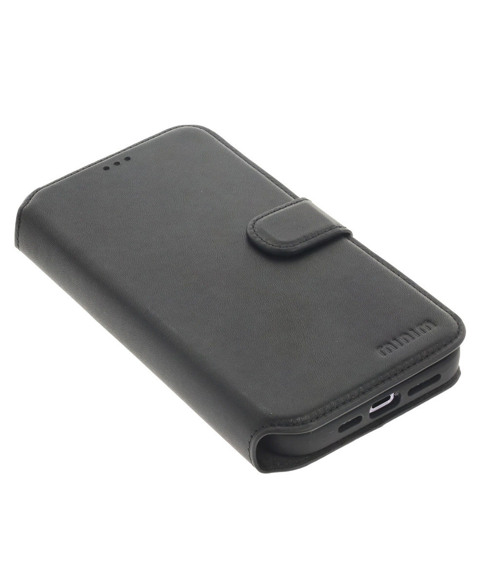 Minim 2-in-1 iPhone 14 Pro Max Hoesje Book Case en Back Cover Zwart afbeelding 7