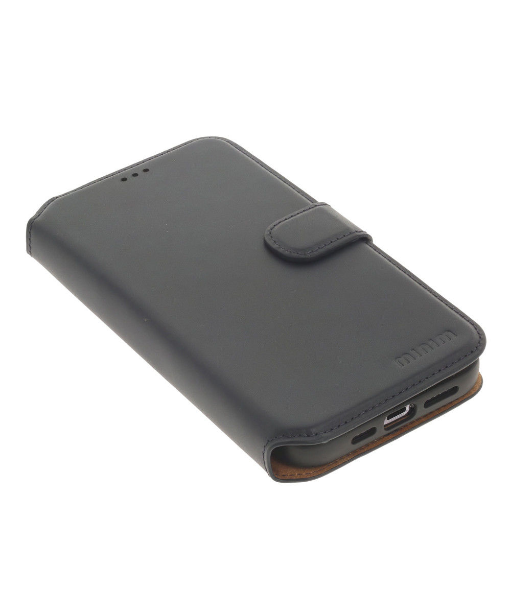 Minim 2-in-1 iPhone 14 Pro Max Hoesje Book Case en Back Cover Blauw afbeelding 7