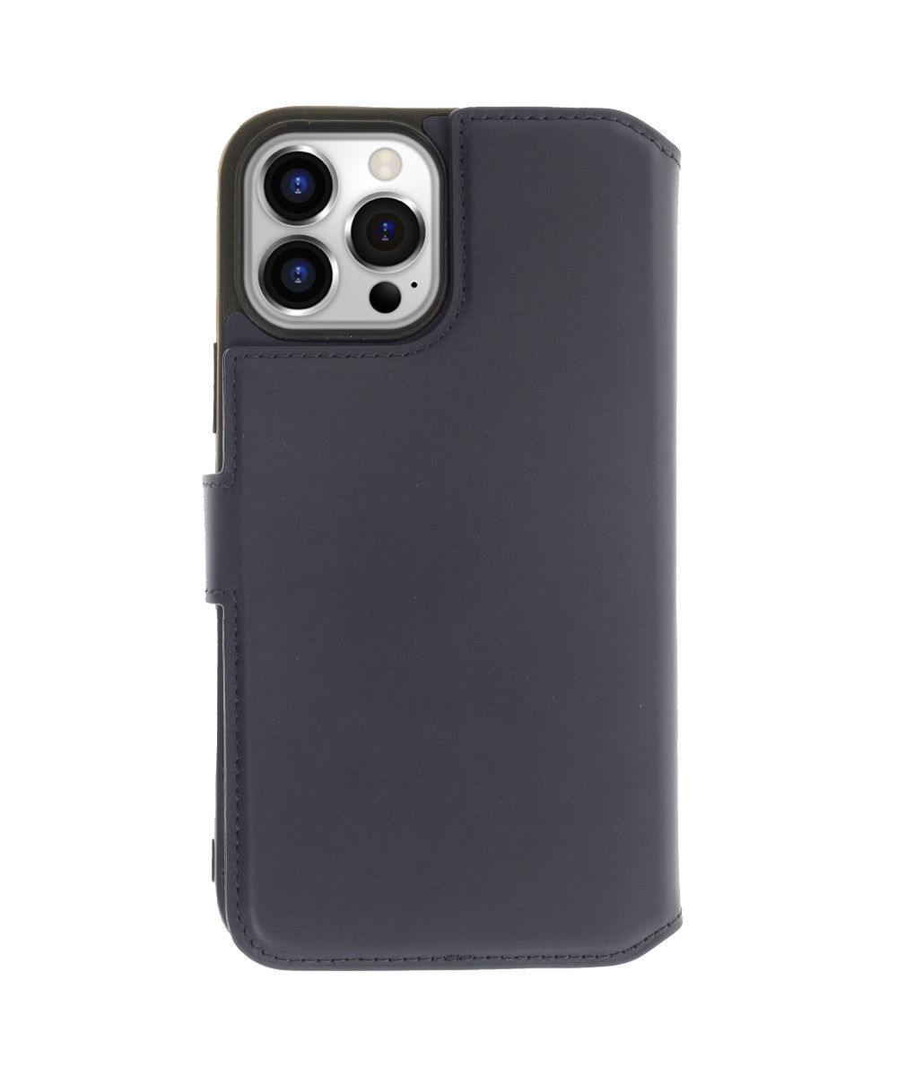 Minim 2-in-1 iPhone 14 Pro Max Hoesje Book Case en Back Cover Blauw afbeelding 2