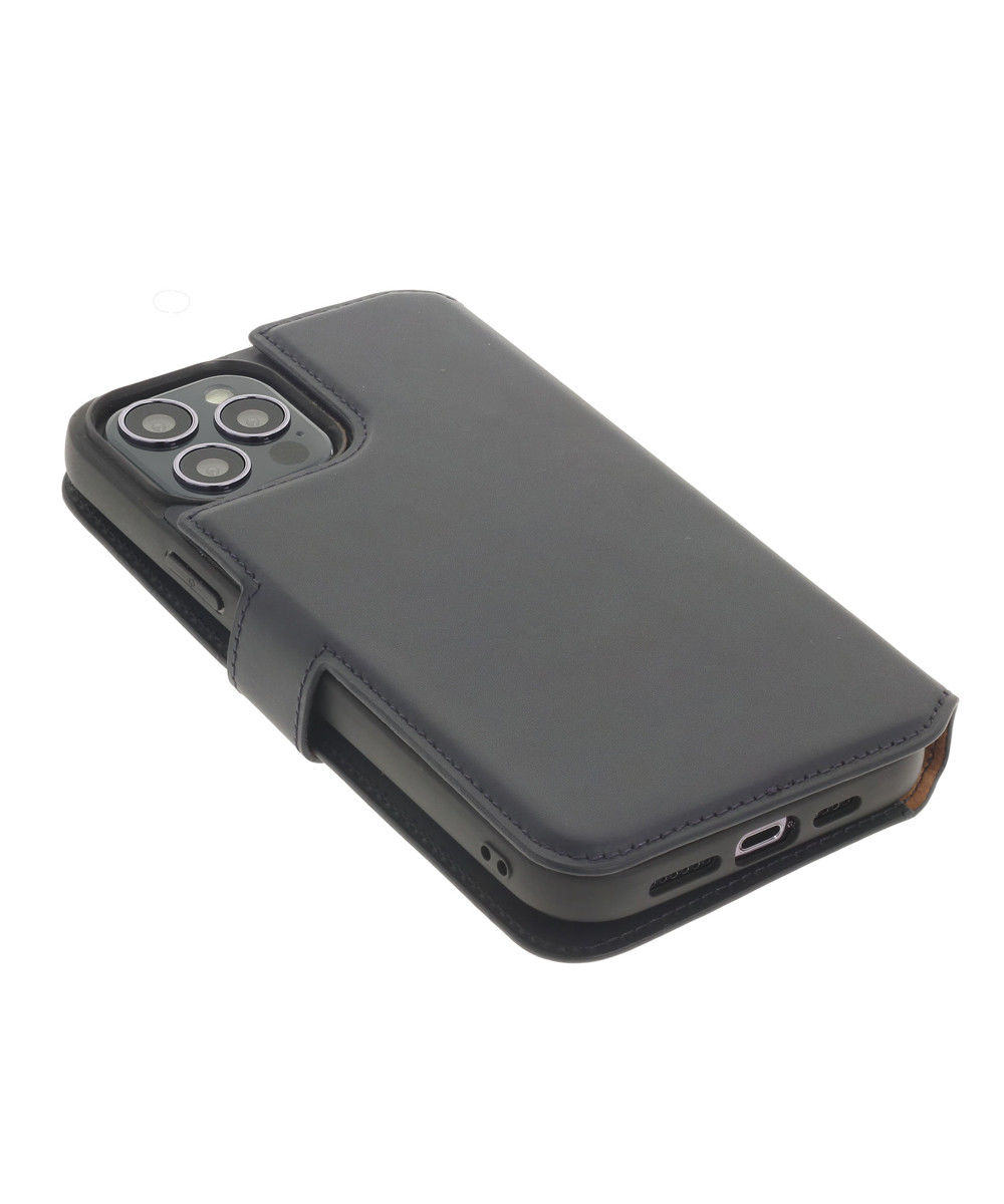 Minim 2-in-1 iPhone 14 Pro Max Hoesje Book Case en Back Cover Blauw afbeelding 5