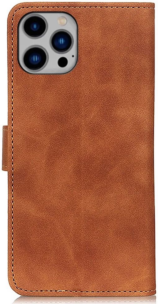 KHAZNEH Apple iPhone 14 Plus Hoesje Retro Wallet Book Case Bruin afbeelding 7