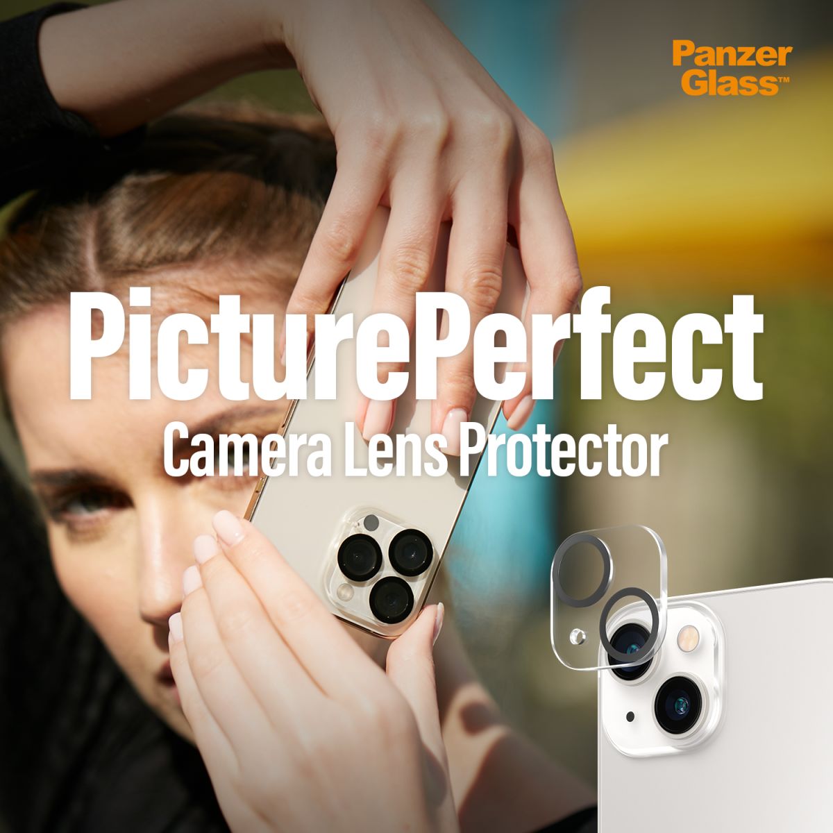 PanzerGlass Apple iPhone 14 / 14 Plus Camera Lens Protector Glass afbeelding 2