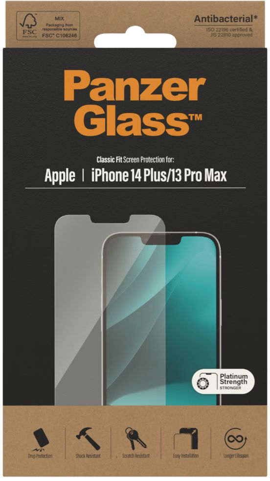 PanzerGlass Apple iPhone 14 Plus Screen Protector Antibacterieel afbeelding 16