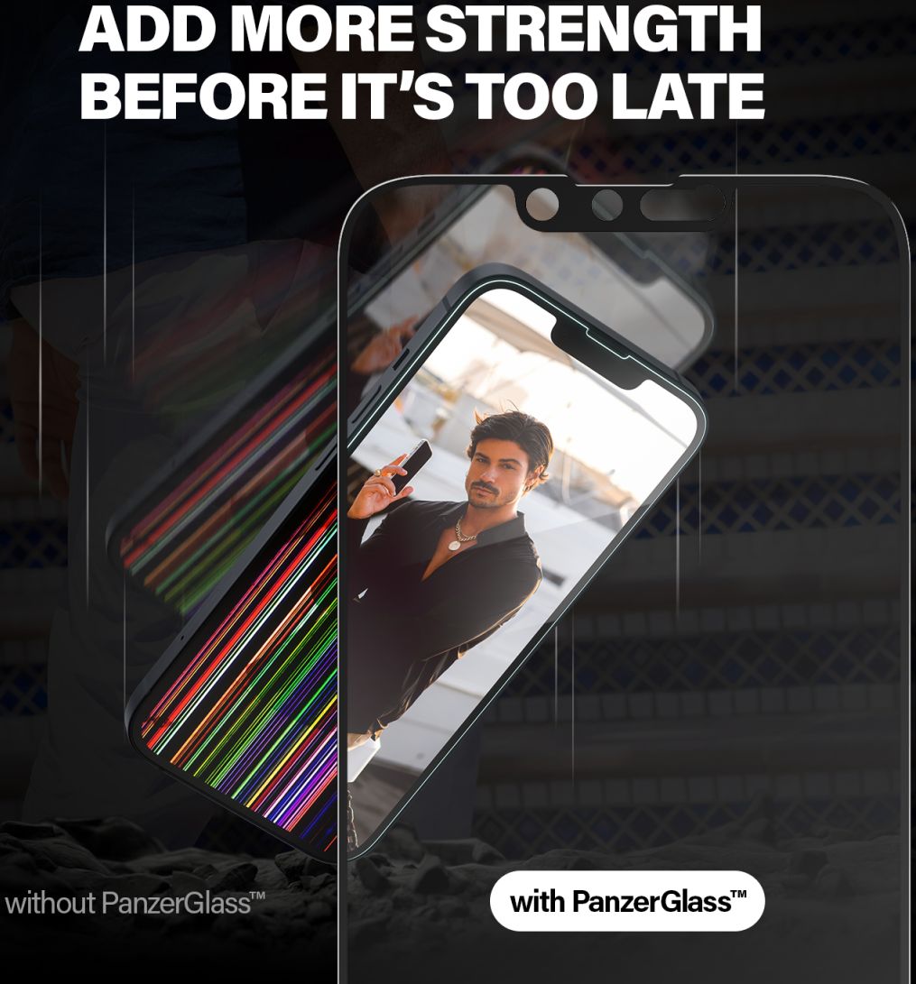 PanzerGlass iPhone 14 Plus Screen Protector Privacy Tempered Glass afbeelding 7