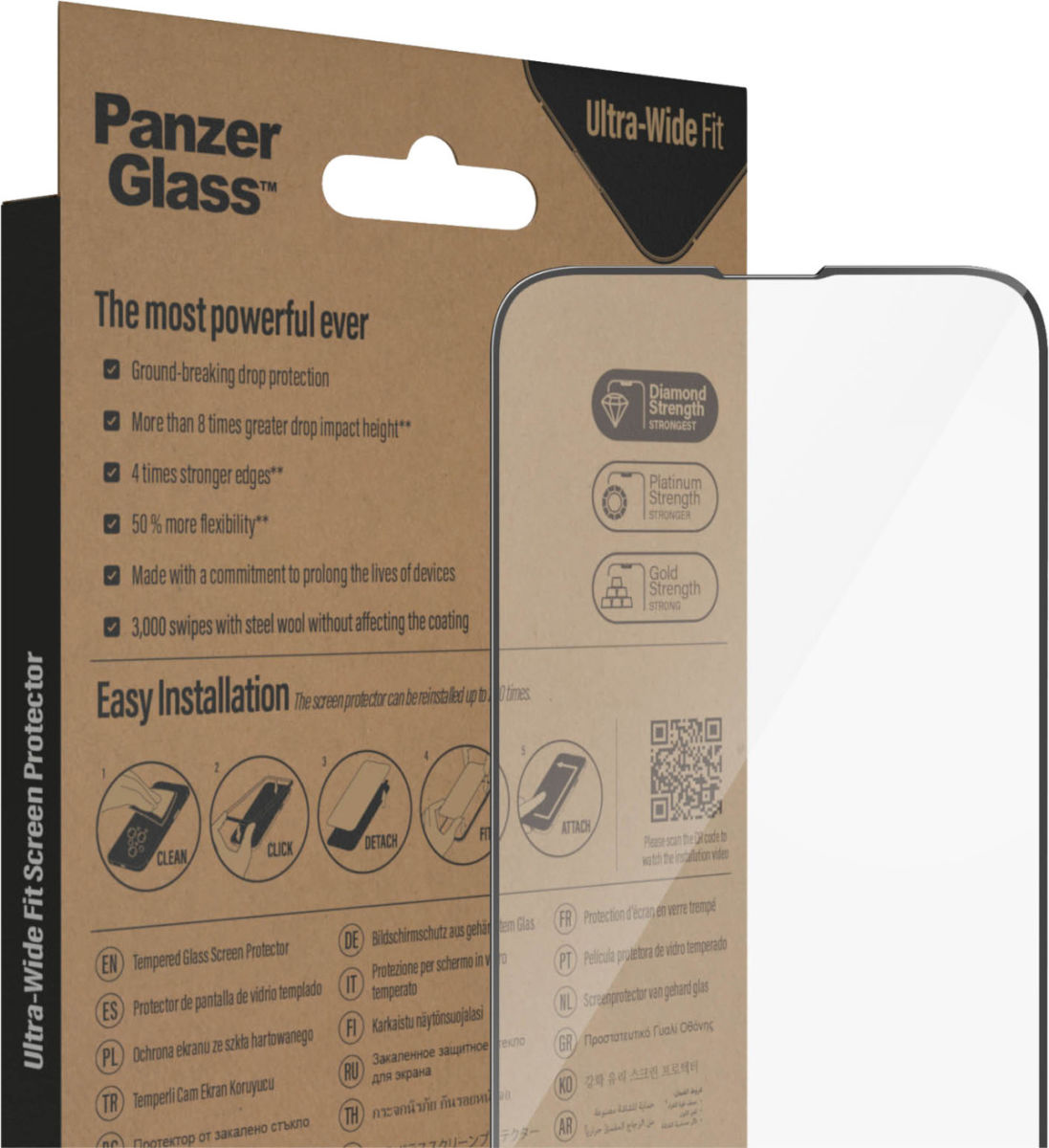 PanzerGlass Ultra-Wide iPhone 14 / 13 / 13 Pro Protector EasyAligner afbeelding 19
