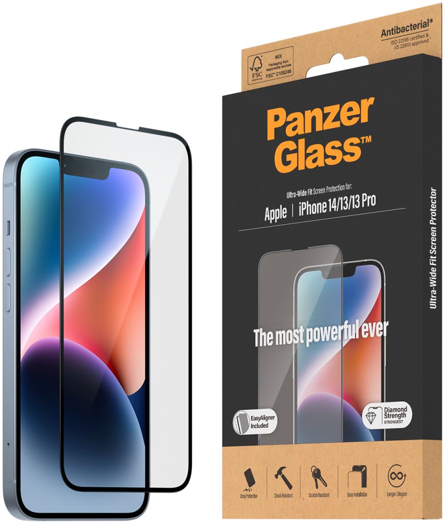 PanzerGlass Ultra-Wide iPhone 14 / 13 / 13 Pro Protector EasyAligner afbeelding 18
