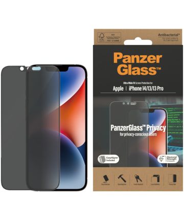 PanzerGlass Ultra-Wide iPhone 14 Screen Protector Privacy Glass Screen Protectors