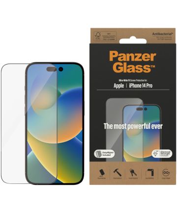 PanzerGlass Ultra-Wide Apple iPhone 14 Pro Screen Protector Glass Screen Protectors