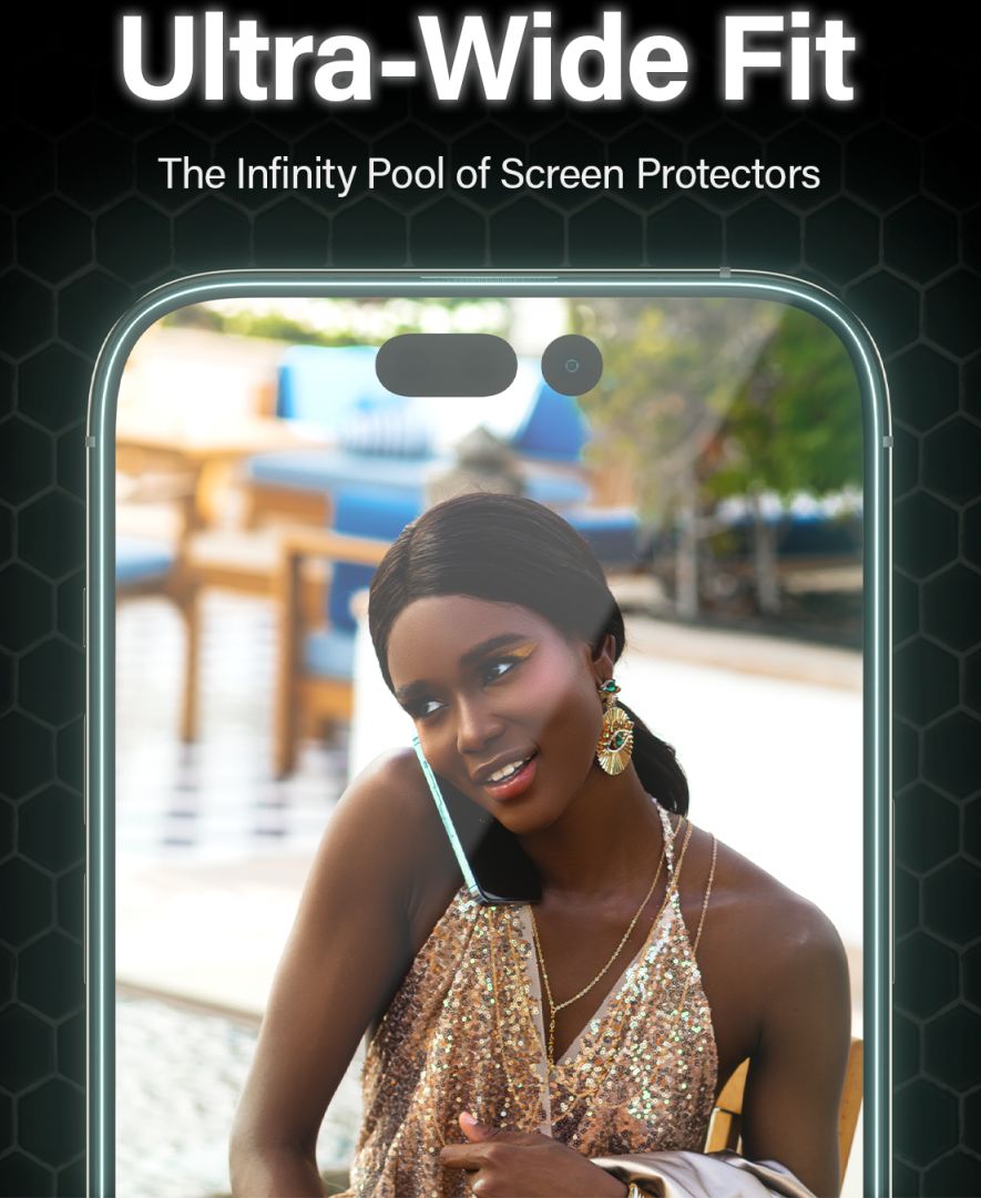 PanzerGlass Ultra-Wide iPhone 14 Pro Screen Protector EasyAligner afbeelding 5