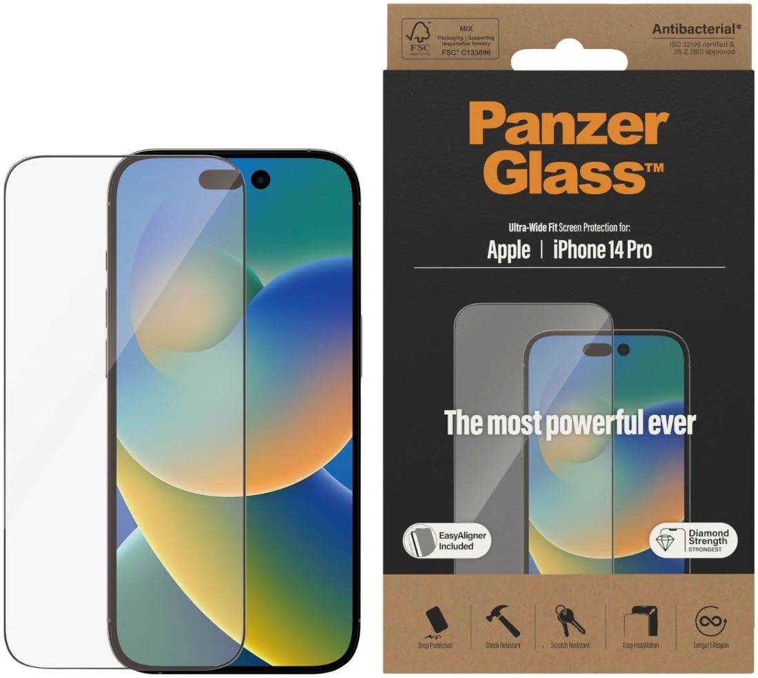 PanzerGlass Ultra-Wide iPhone 14 Pro Screen Protector EasyAligner afbeelding 1