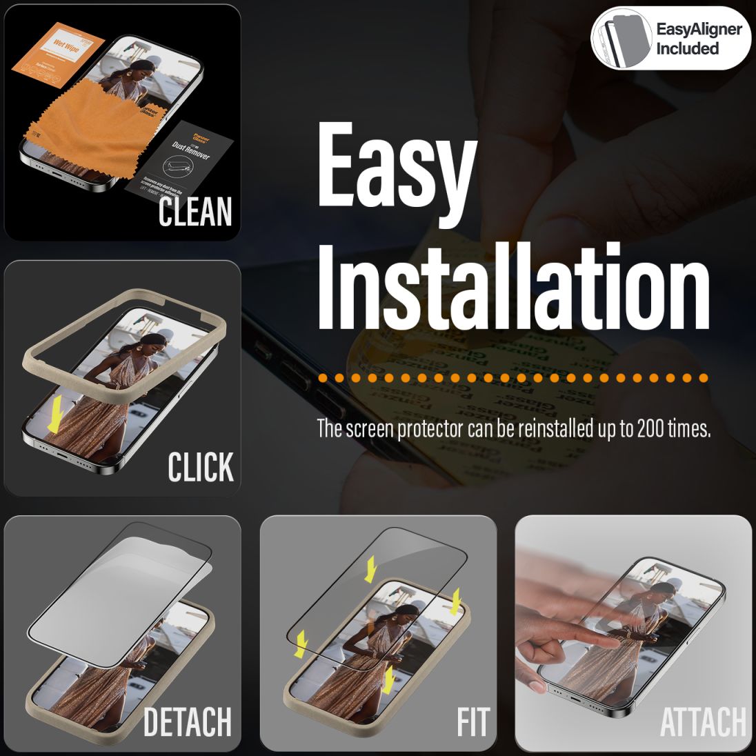 PanzerGlass Ultra-Wide Apple iPhone 14 Plus Screen Protector afbeelding 6