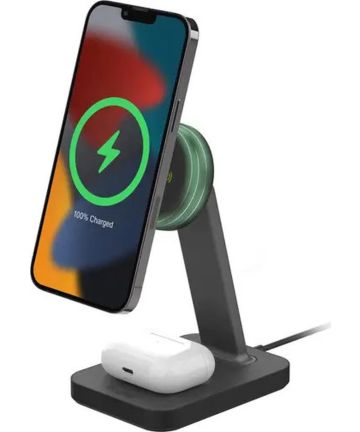 Mophie Snap+ Stand & Pad 15W Draadloze MagSafe Bureauhouder Lader Opladers